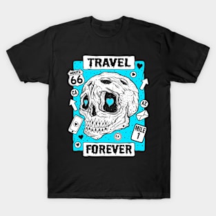 Skull Travel Forever T-Shirt